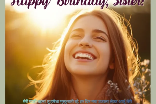 Birthday Wishes for Sister in Hindi